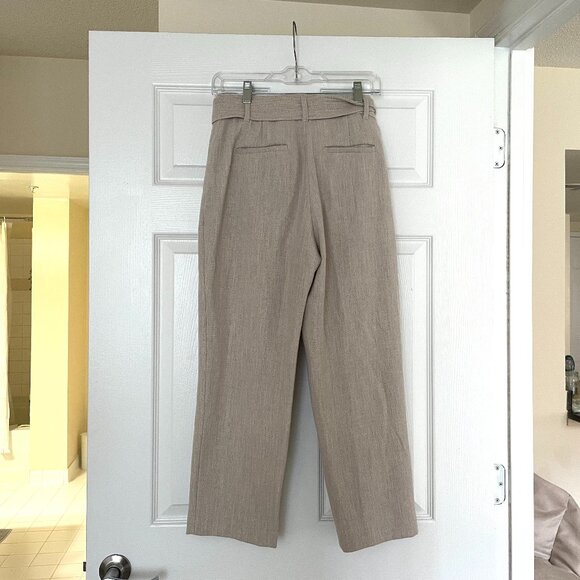 Aritzia Wilfred Tie Front Pant in Beige (Size 6) - Picture 2 of 8